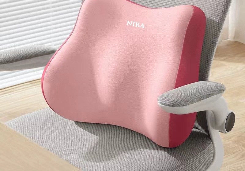 Memory foam lumbar support pillow by Glow Ritual