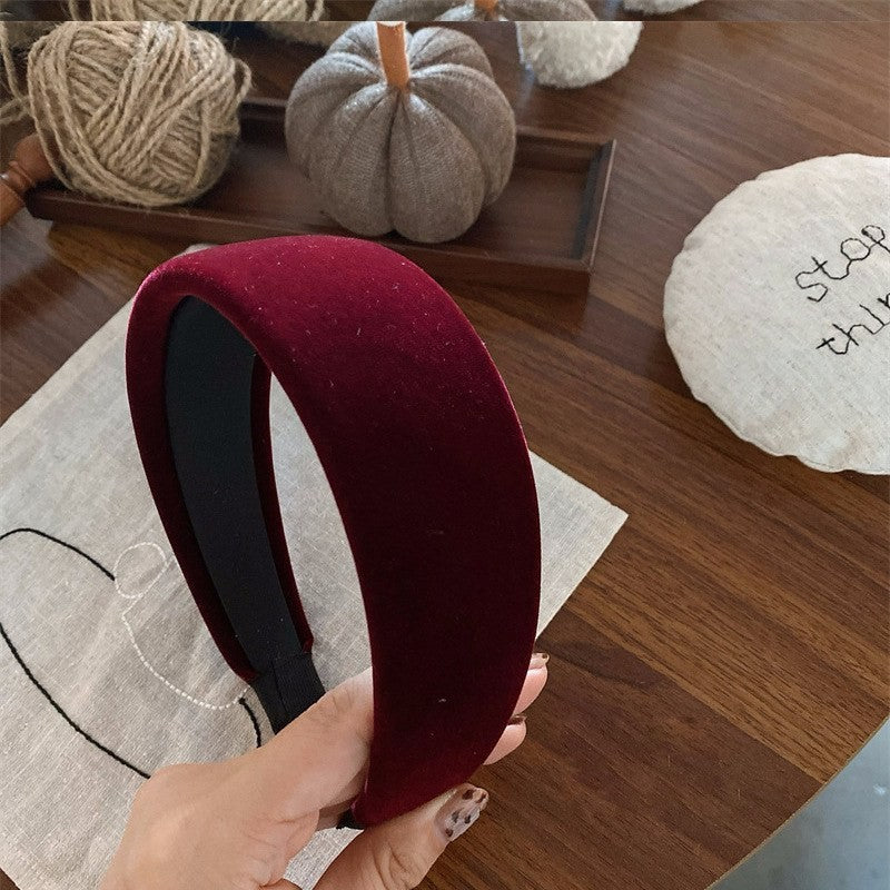 Wide velvet headband by Glow Ritual