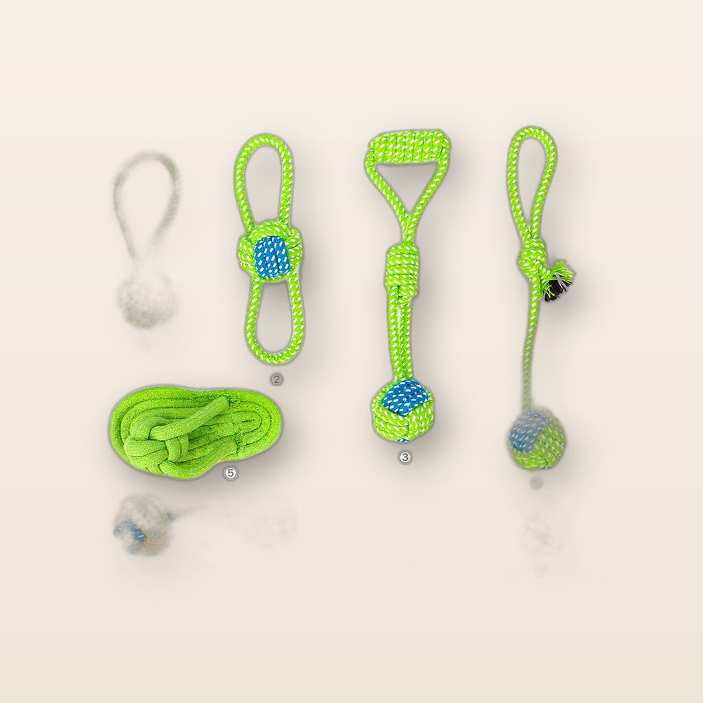 Dog rope toy set by Glow Ritual
