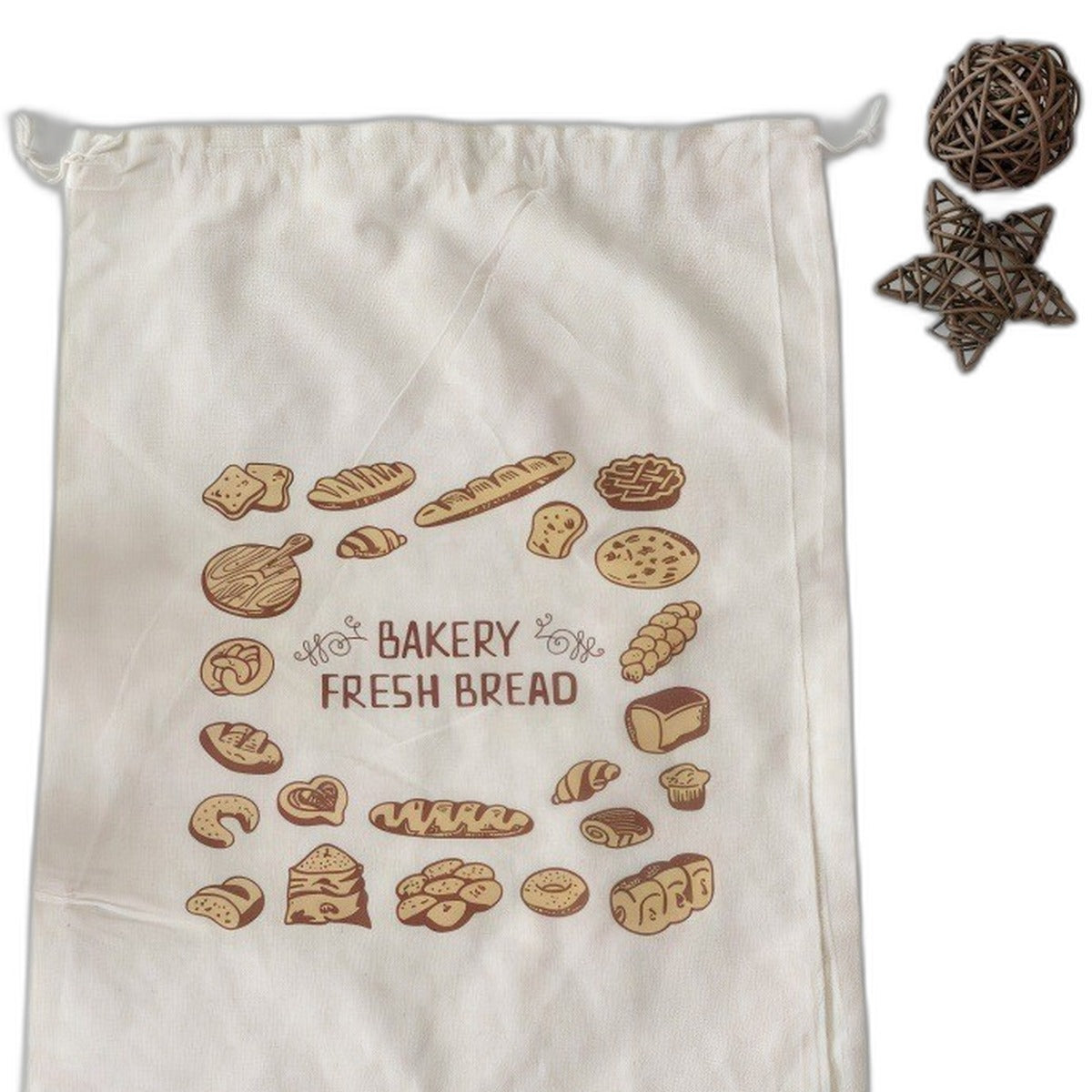 Reusable cotton bread bag by Glow Ritual