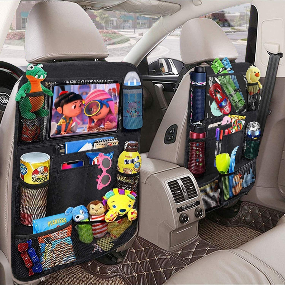 Car backseat organizer by Glow Ritual