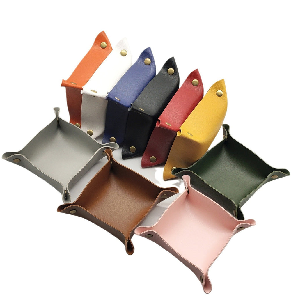 Leather valet catchall tray by Glow Ritual