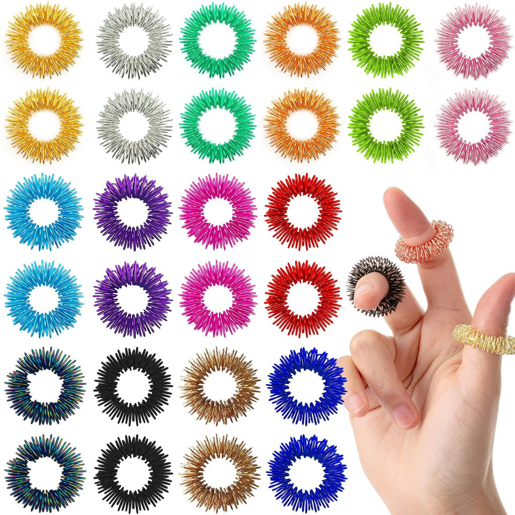 Acupressure finger massage rings by Glow Ritual