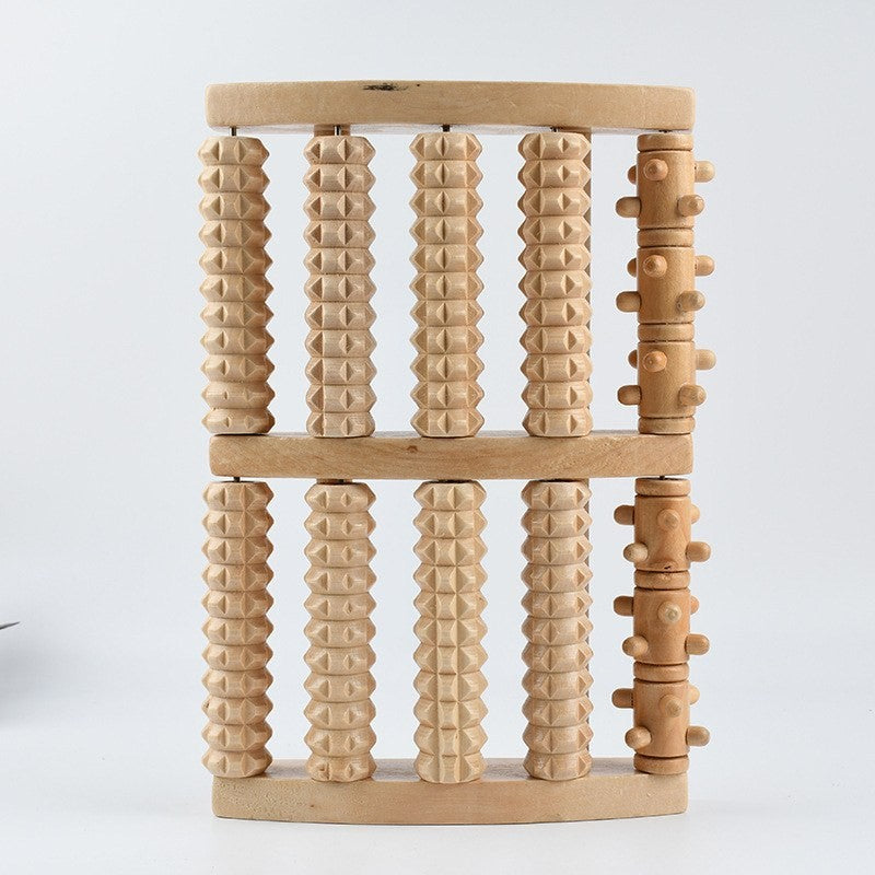 Wooden foot massage roller by Glow Ritual