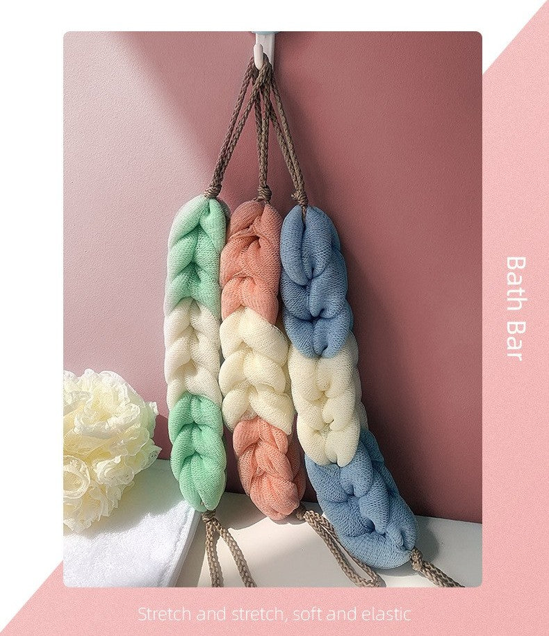 Extra-large soft bath pouf by Glow Ritual