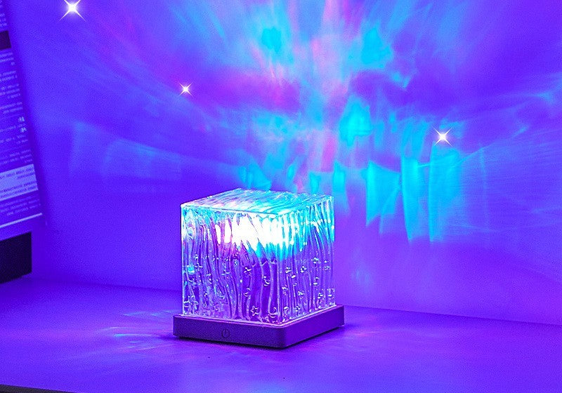 Aurora crystal lamp by Glow Ritual