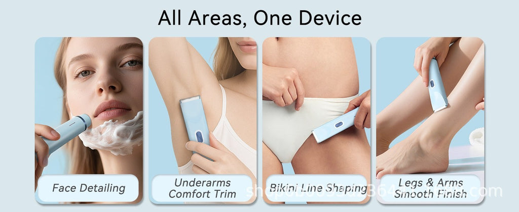 Rechargeable bikini trimmer for women by Glow Ritual