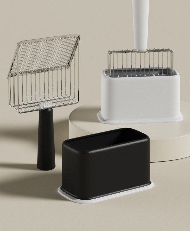 Metal cat litter scoop with holder by Glow Ritual