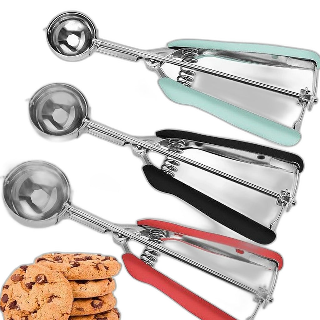 Stainless steel cookie scoop by Glow Ritual