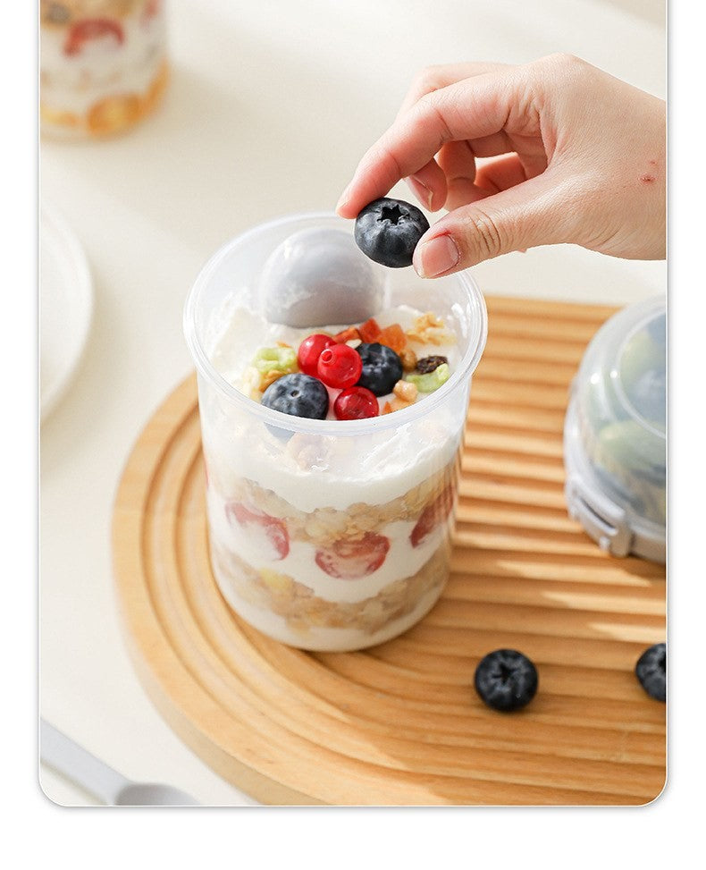 Salad container with fork by Glow Ritual