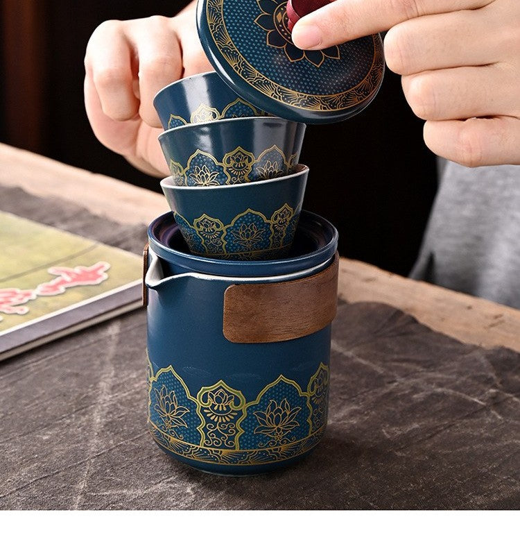 Travel gongfu tea set by Glow Ritual