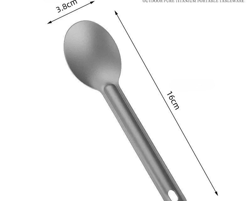 Titanium camping utensil by Glow Ritual