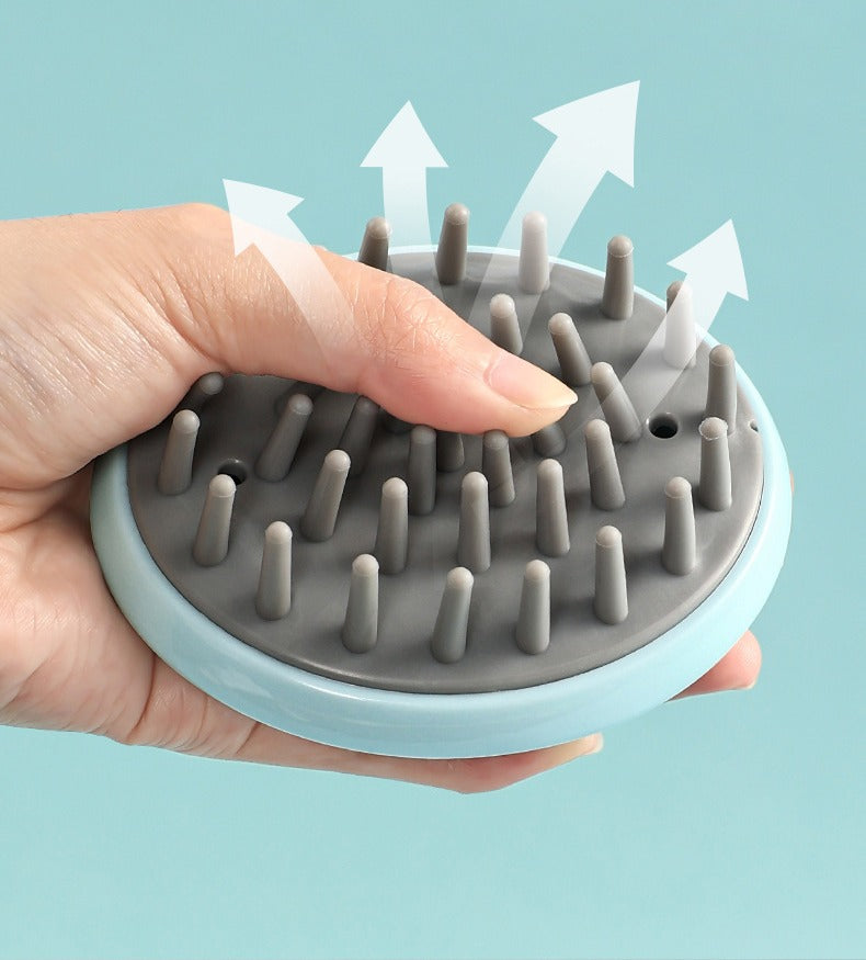 Silicone scalp scrubber shampoo brush by Glow Ritual