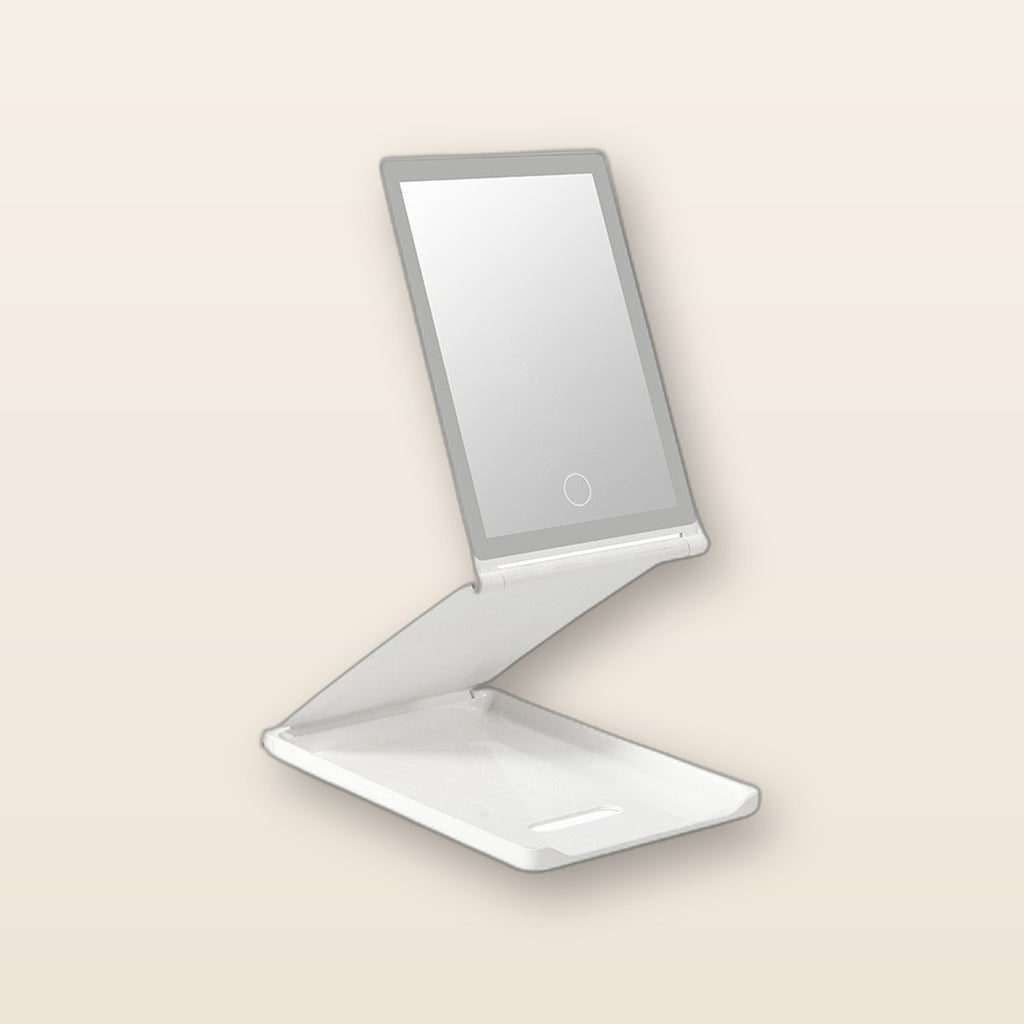 Tri-fold LED makeup mirror by Glow Ritual