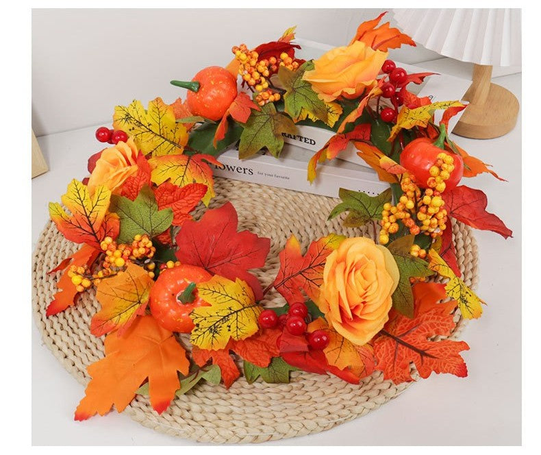 Fall maple wreath by Glow Ritual