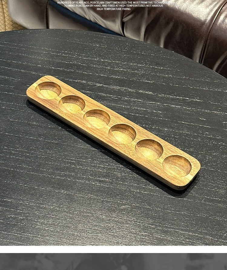 Acacia wood egg tray by Glow Ritual
