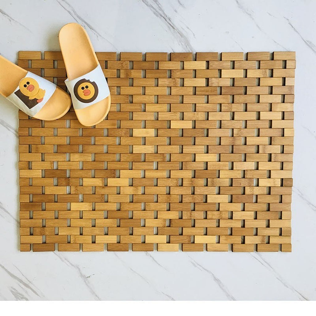 Bamboo bath mat by Glow Ritual