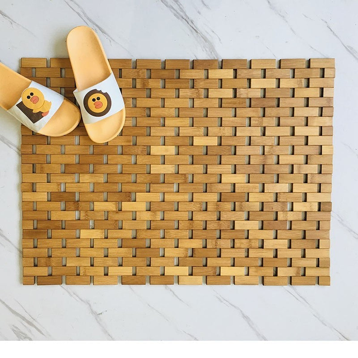 Bamboo bath mat by Glow Ritual