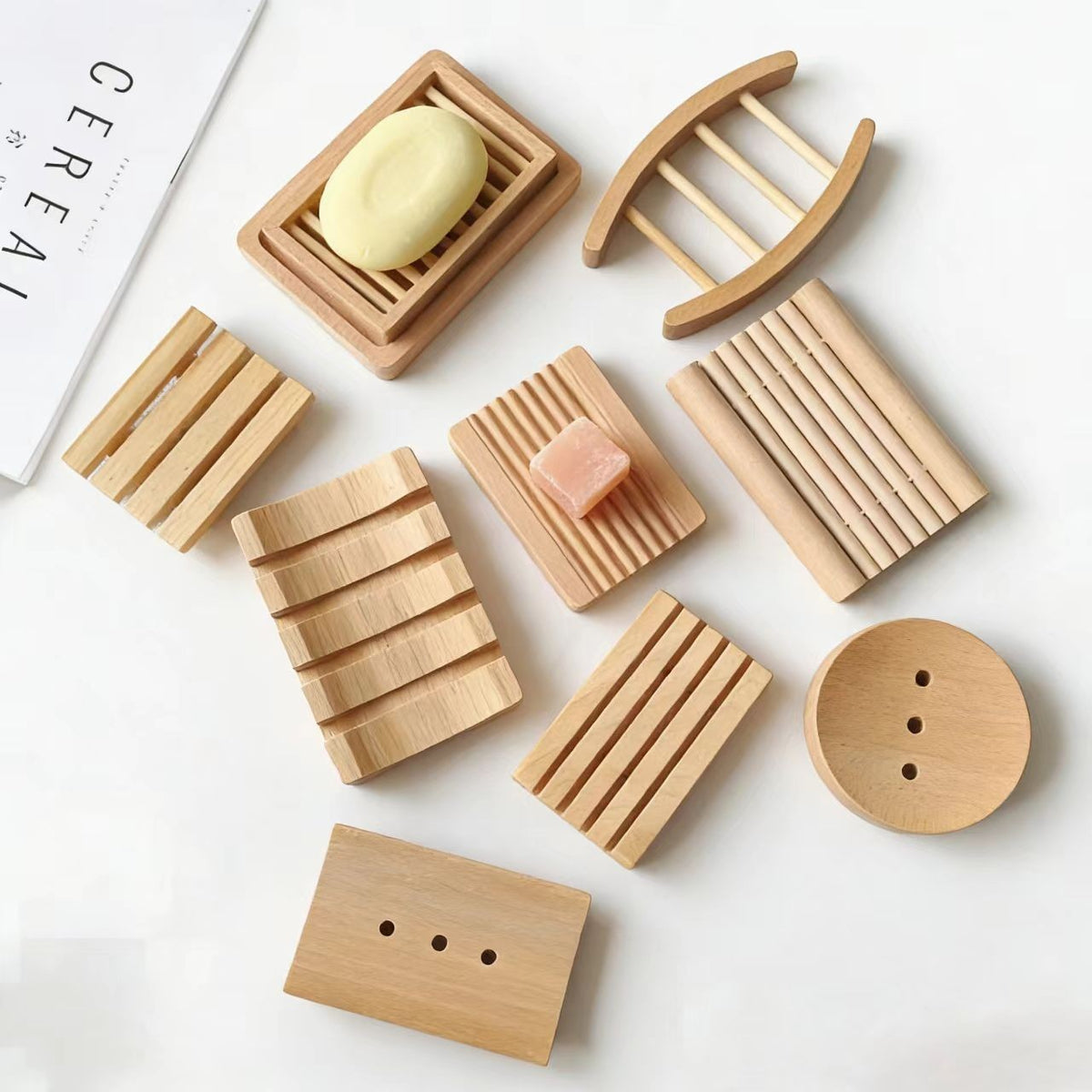 Bamboo soap dish by Glow Ritual