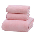 Coral fleece towel set by Glow Ritual