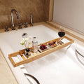 Bamboo bathtub tray by Glow Ritual
