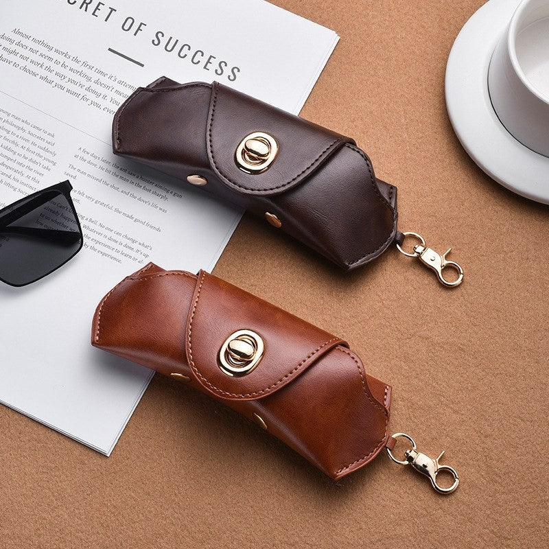 Leather sunglasses case by Glow Ritual