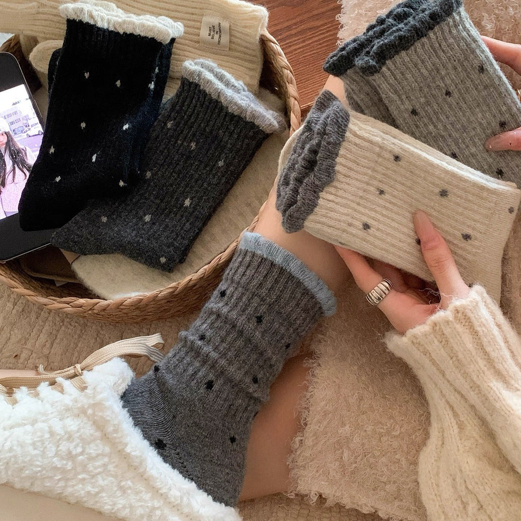 Women's wool blend crew socks by Glow Ritual