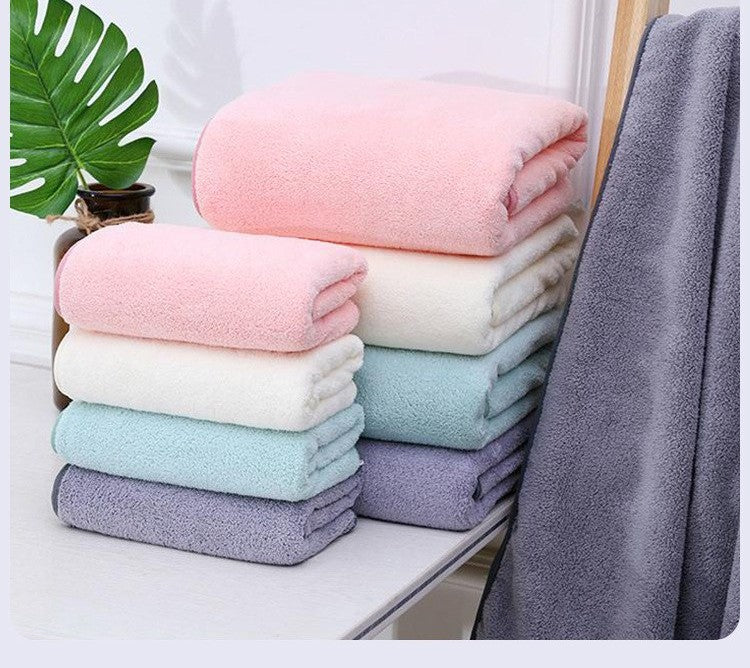 Coral fleece towel set by Glow Ritual