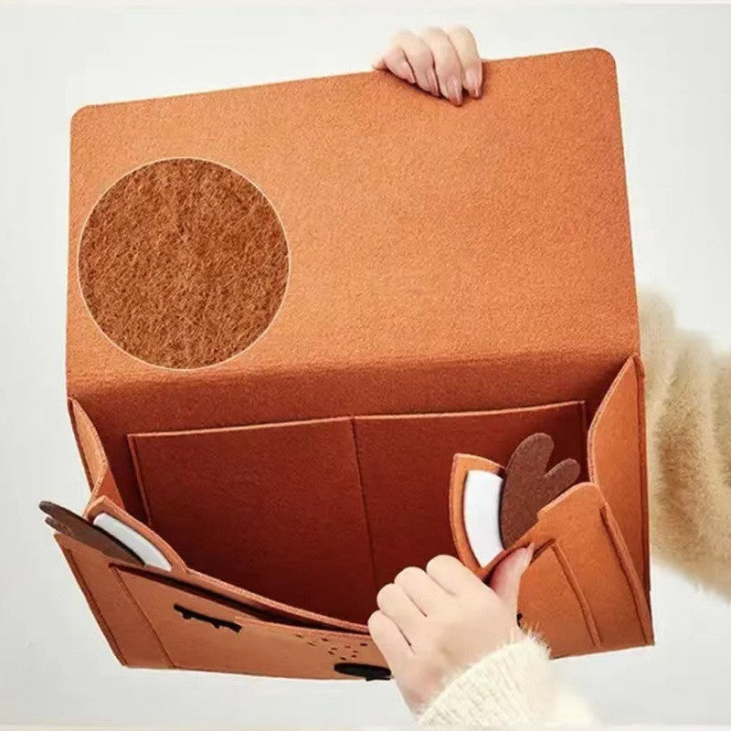 Felt bedside caddy by Glow Ritual