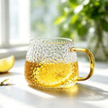 Hammered glass mug by Glow Ritual