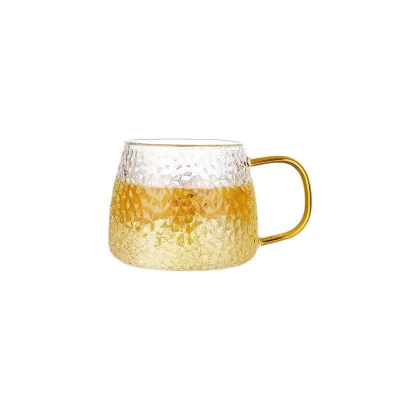 Hammered glass mug by Glow Ritual