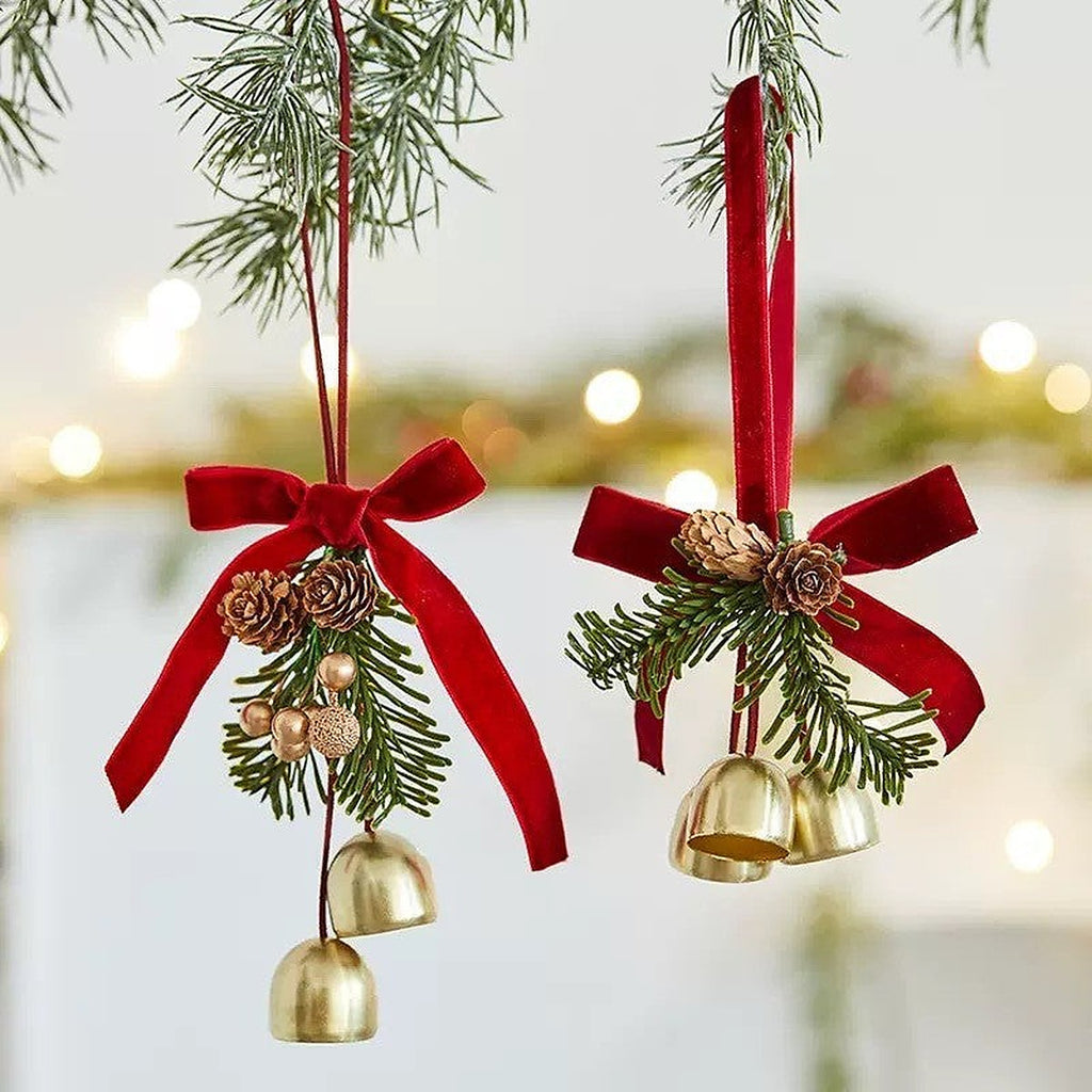 Christmas bell door hanger by Glow Ritual