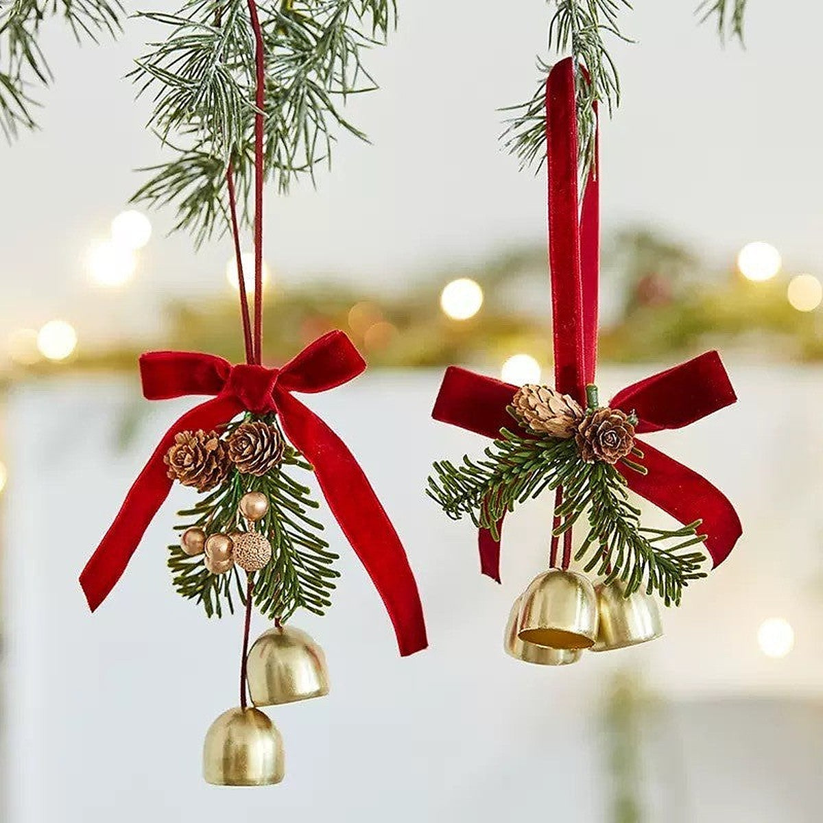 Christmas bell door hanger by Glow Ritual
