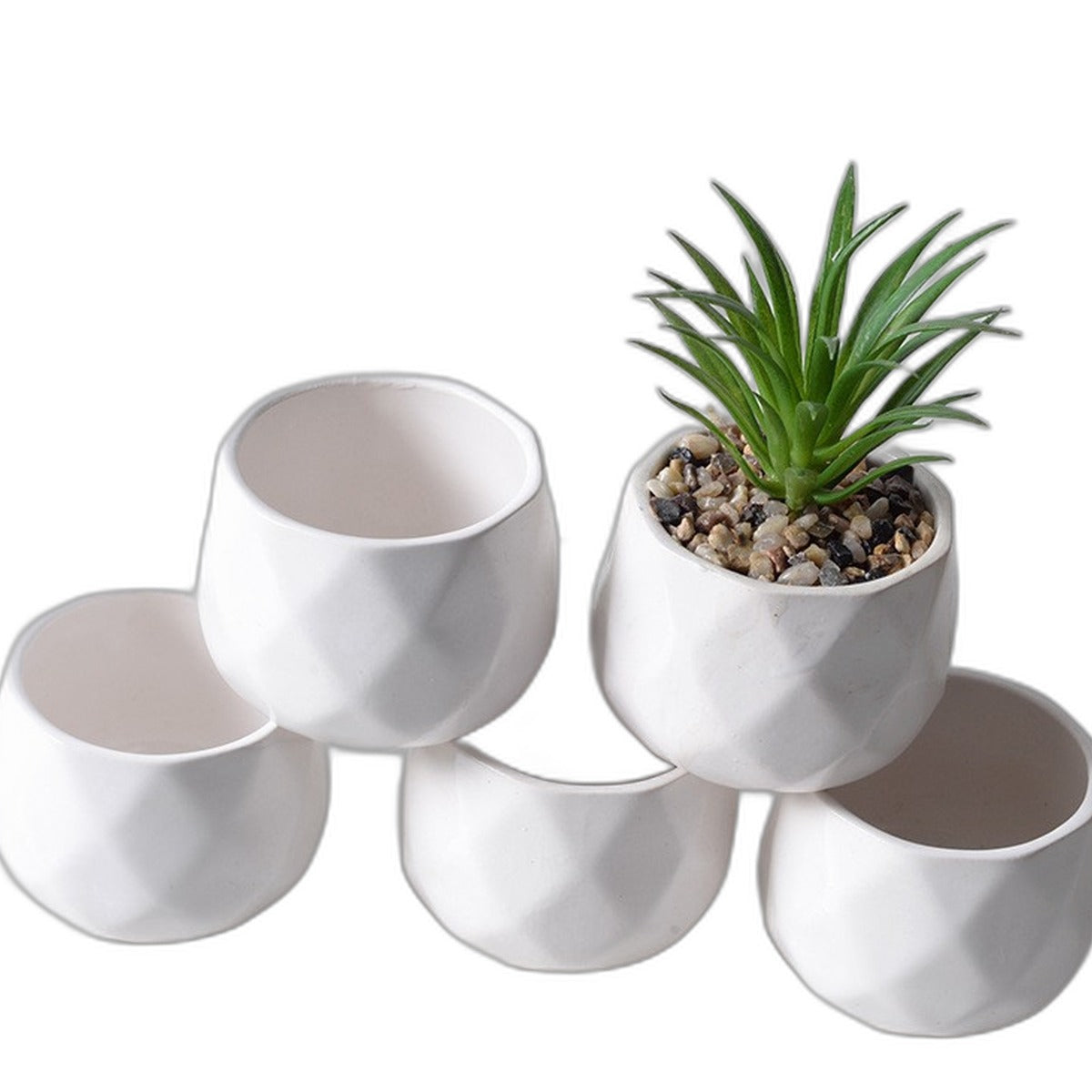 Mini ceramic succulent pots by Glow Ritual