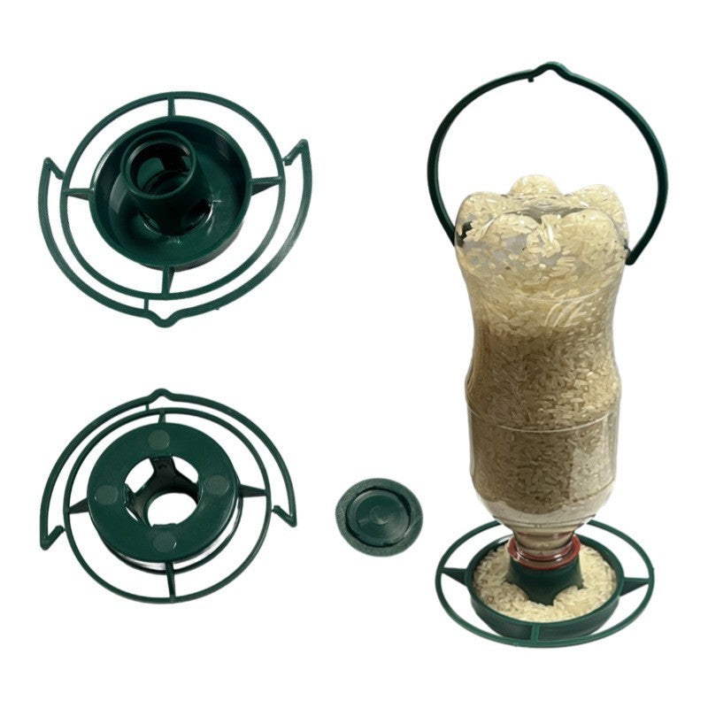 Bottle-top bird feeder by Glow Ritual