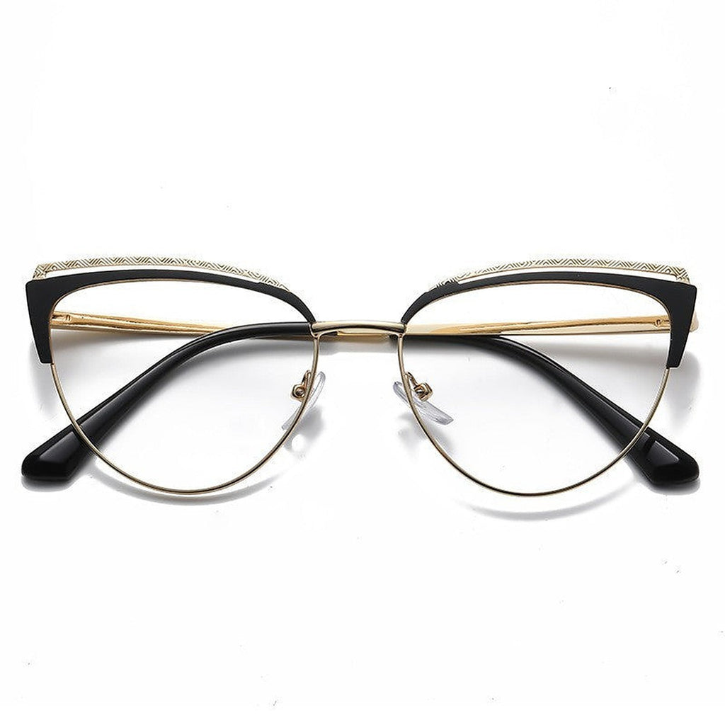 Blue light blocking cat-eye glasses by Glow Ritual