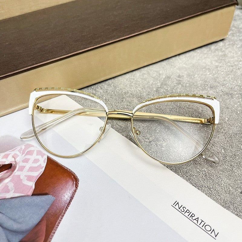 Blue light blocking cat-eye glasses by Glow Ritual