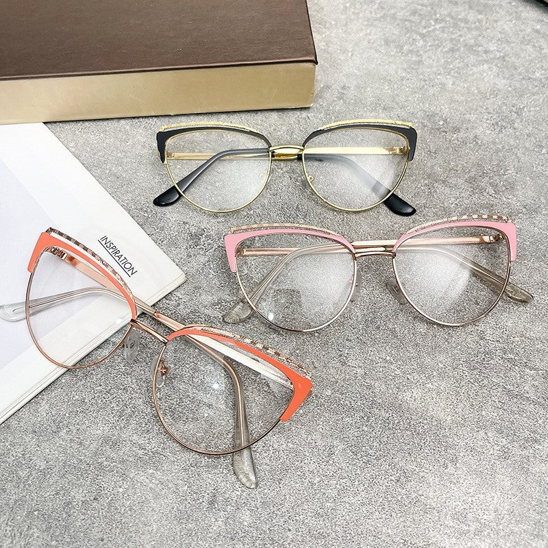 Blue light blocking cat-eye glasses by Glow Ritual