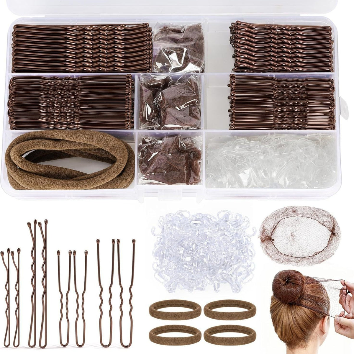 Bobby pins and hair accessories kit by Glow Ritual