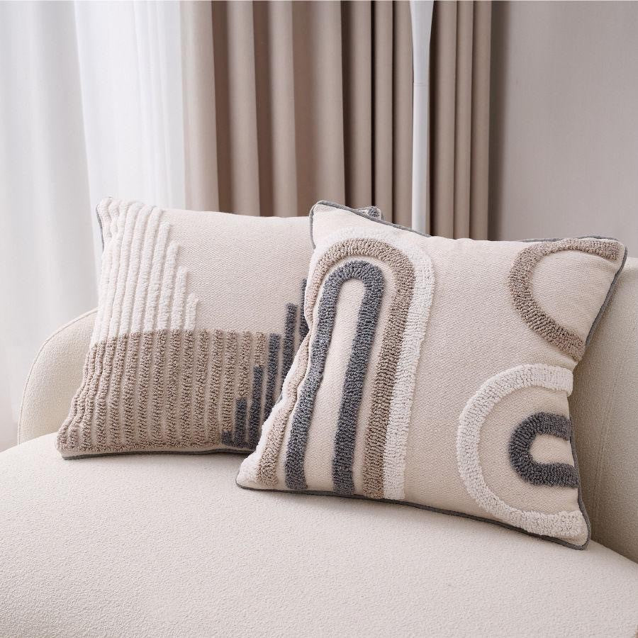 Boho tufted pillow cover by Glow Ritual