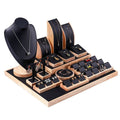 Wood and leather jewelry stand by Glow Ritual