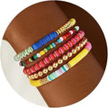 Gold beaded bracelet stack set by Glow Ritual