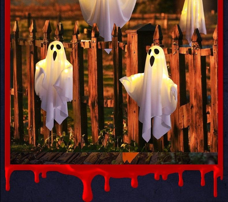 Hanging ghost light by Glow Ritual