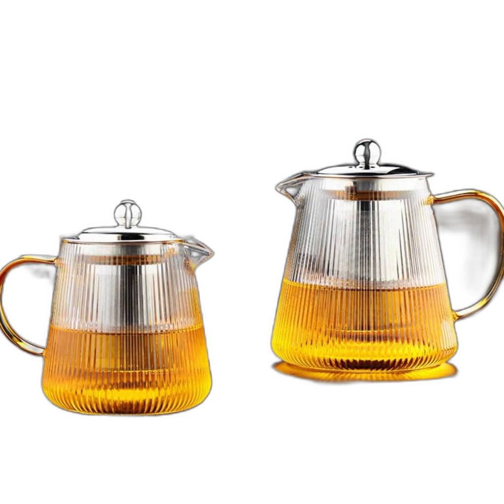 Glass teapot with infuser by Glow Ritual
