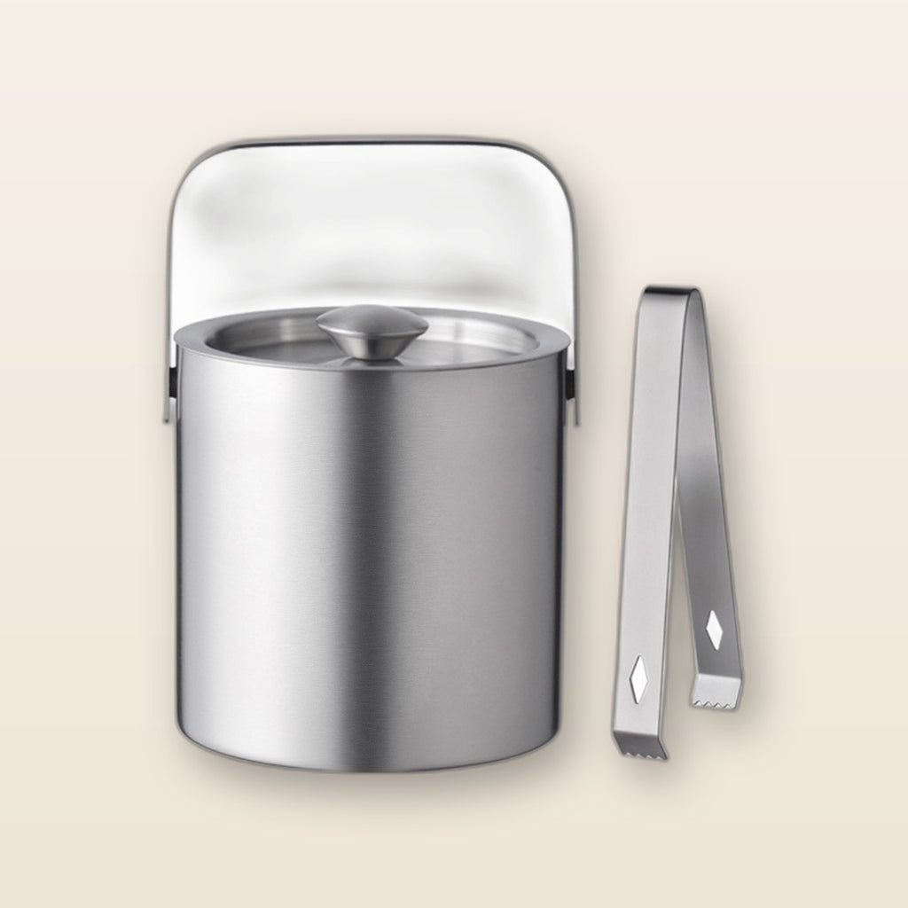 Stainless ice bucket by Glow Ritual