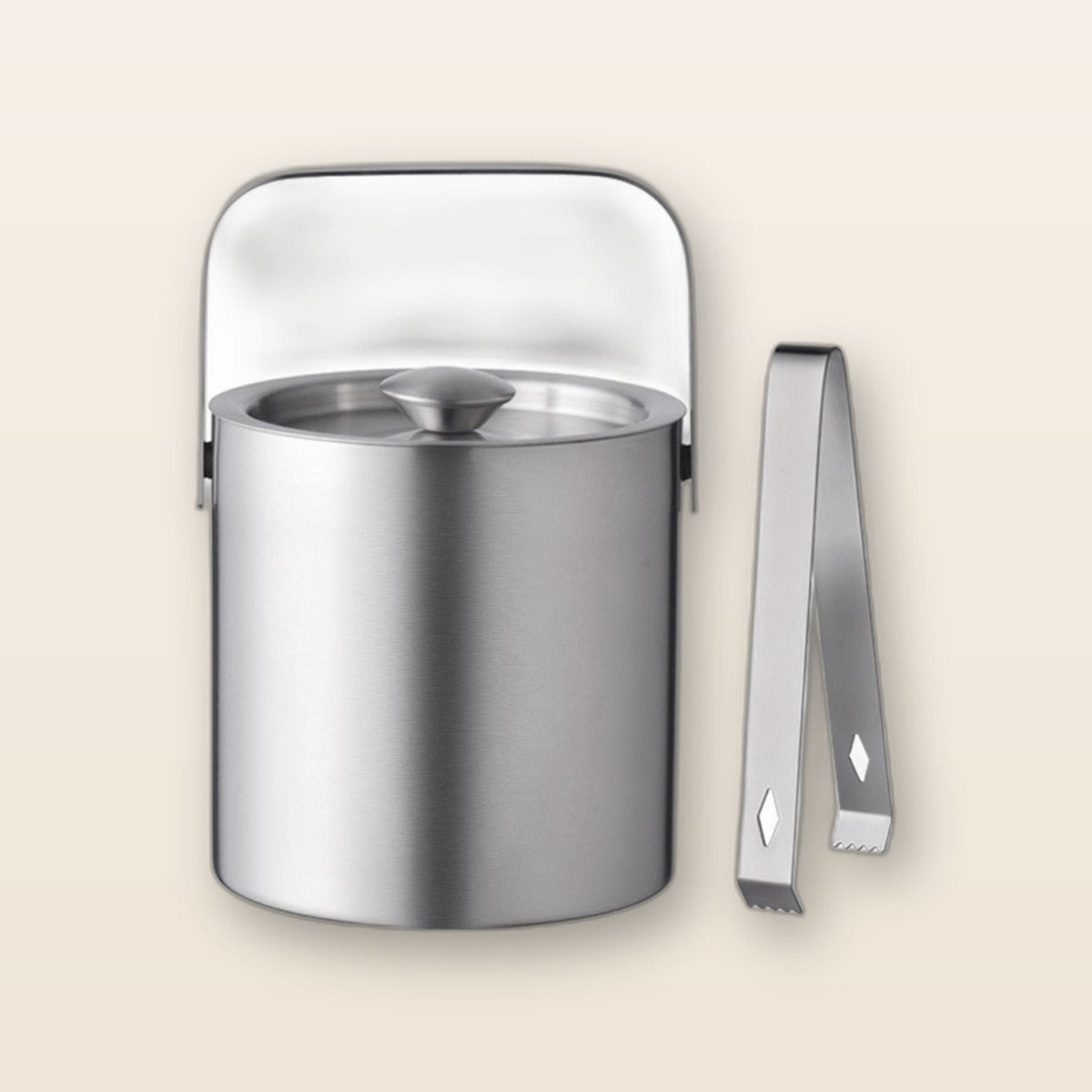 Stainless ice bucket by Glow Ritual