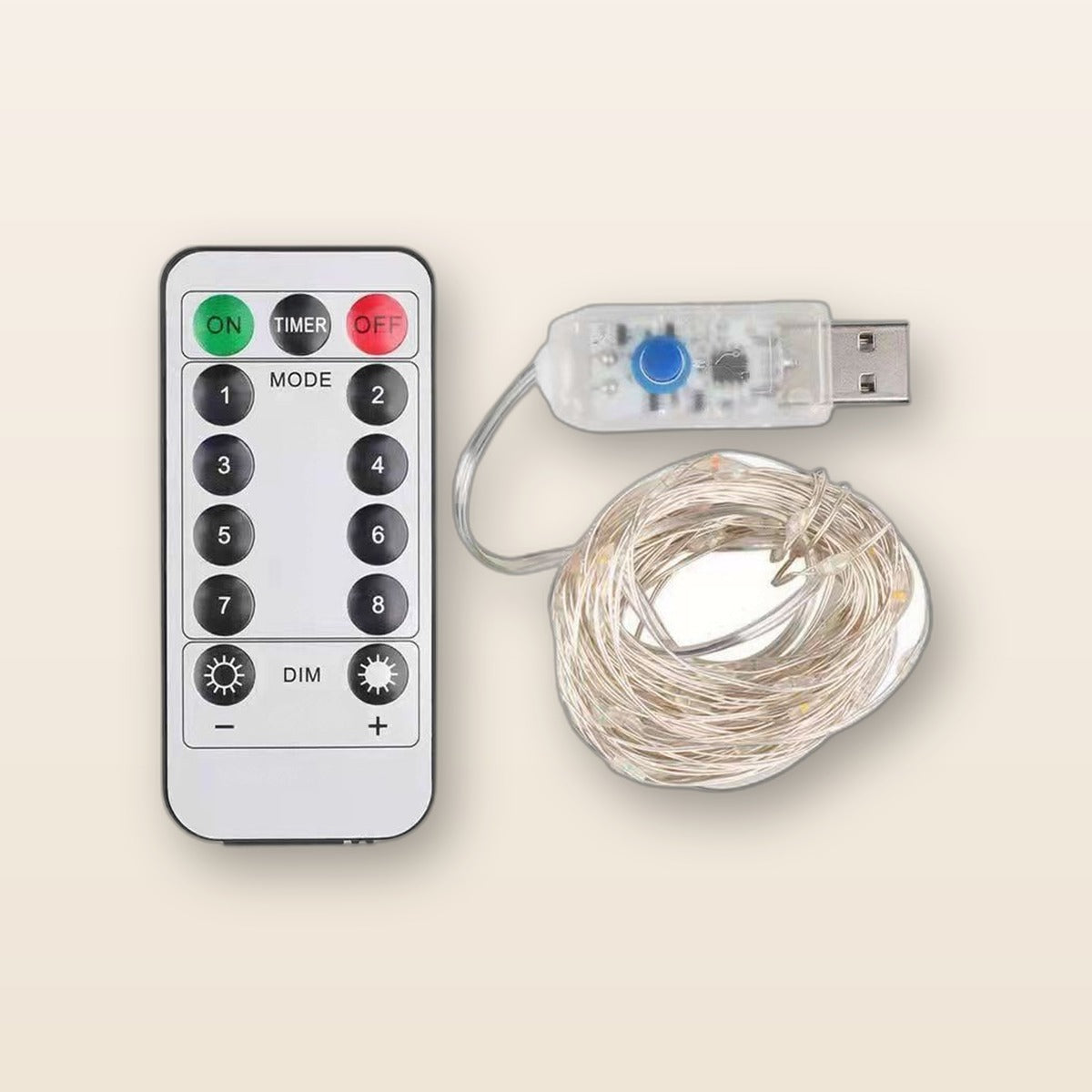 USB fairy lights with remote by Glow Ritual