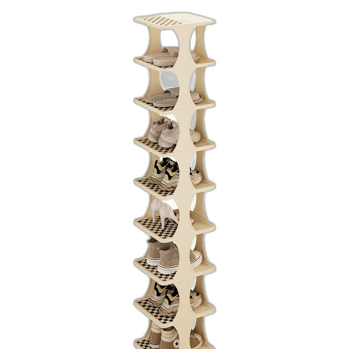 Stackable shoe rack by Glow Ritual