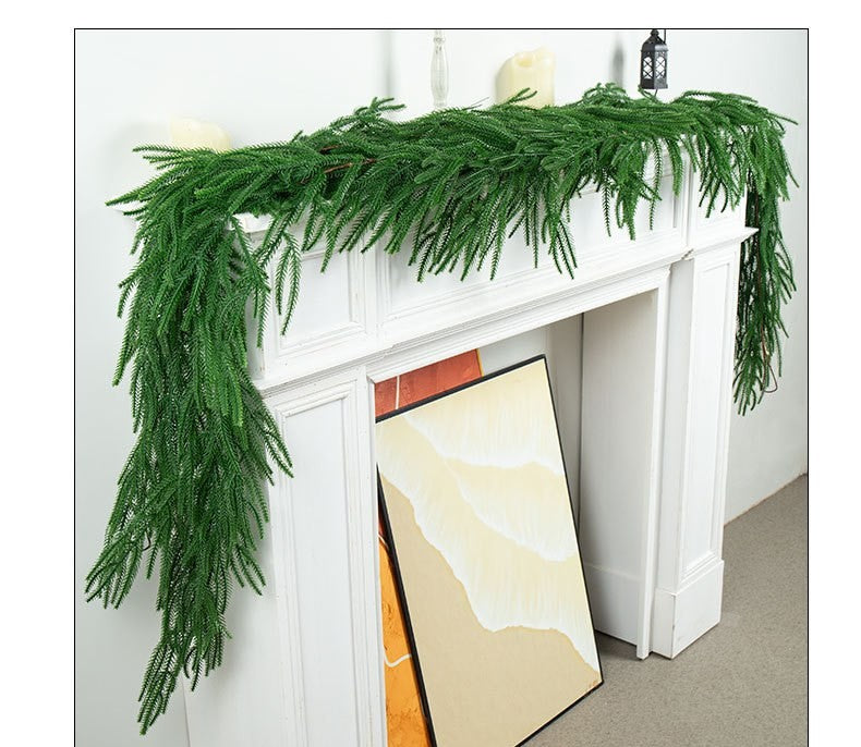 Artificial pine garland by Glow Ritual