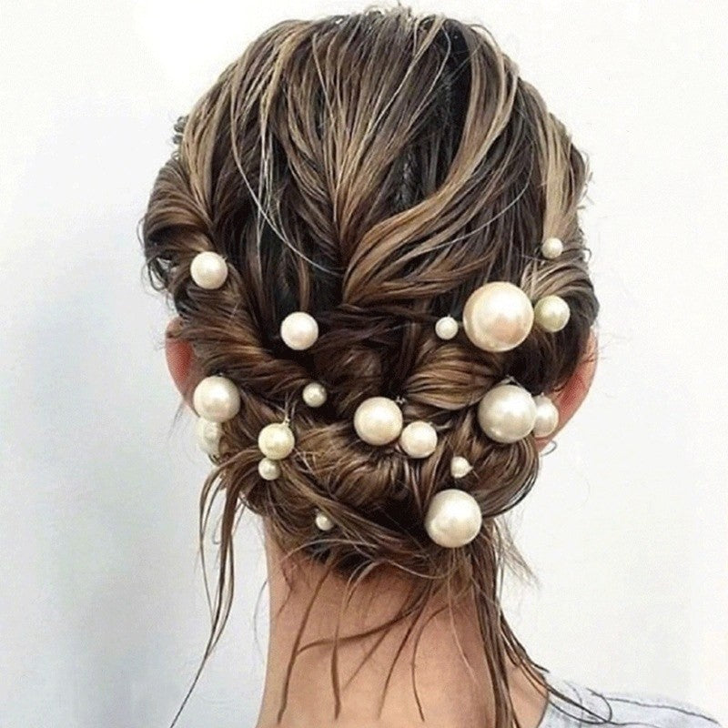 Pearl U-shaped hair pin set by Glow Ritual